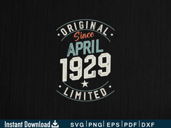 Download April 1929 Gifts 95th Birthday Shirt - 1929 Collection