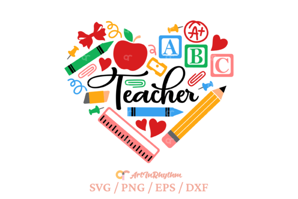 Download Teacher Heart Svg, Teacher Life Svg - Teacher life svg Collection