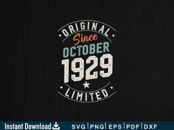 Download October 1929 Gifts 95th Birthday Shirt - 1929 Collection