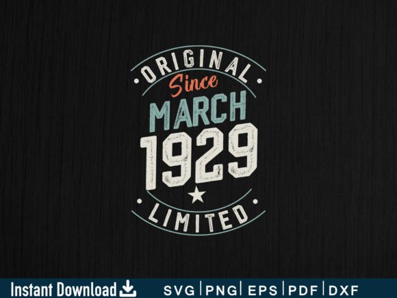 Download March 1929 Gifts 95th Birthday Shirt - 1929 Collection