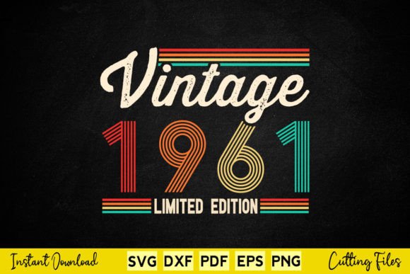 Download 63 Years Old Gifts Born in 1961 Vintage - 1961 Collection